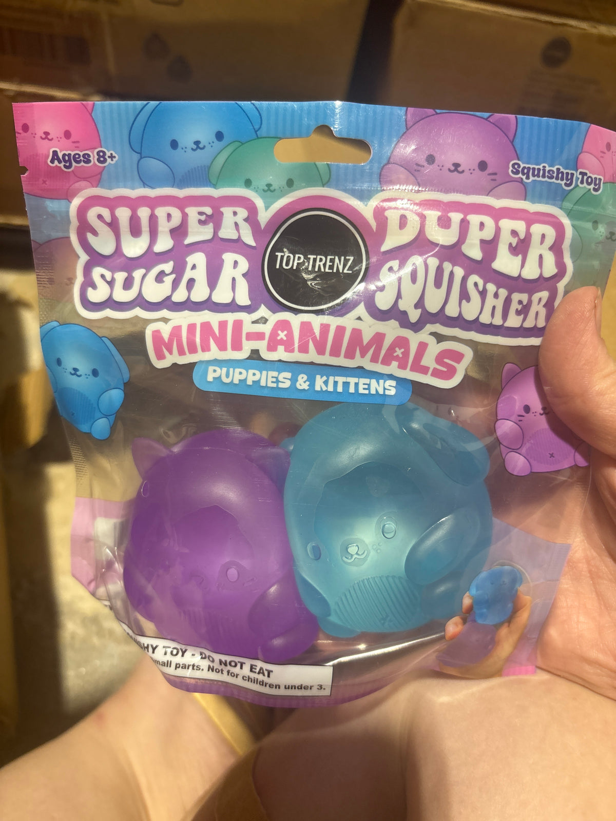 Top Trenz Sugar Squisher - Mini Kitty & Puppy 2 pack