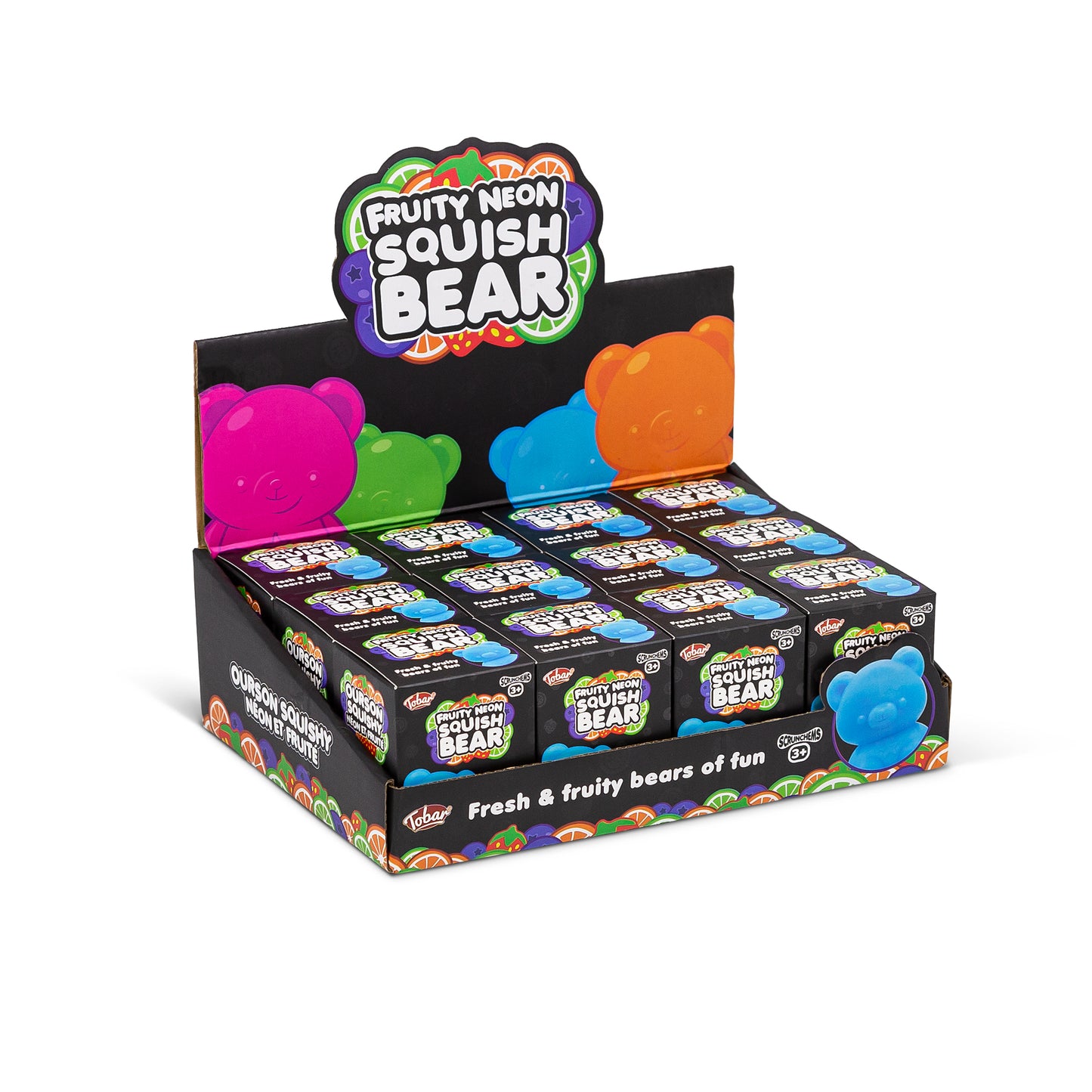 SCRUNCHEMS FRUITY NEON SQUISH BEARS