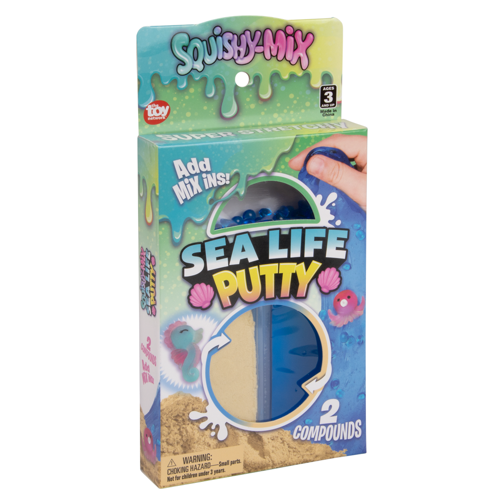 SQUISHY-MIX SEA LIFE PUTTY 12CT