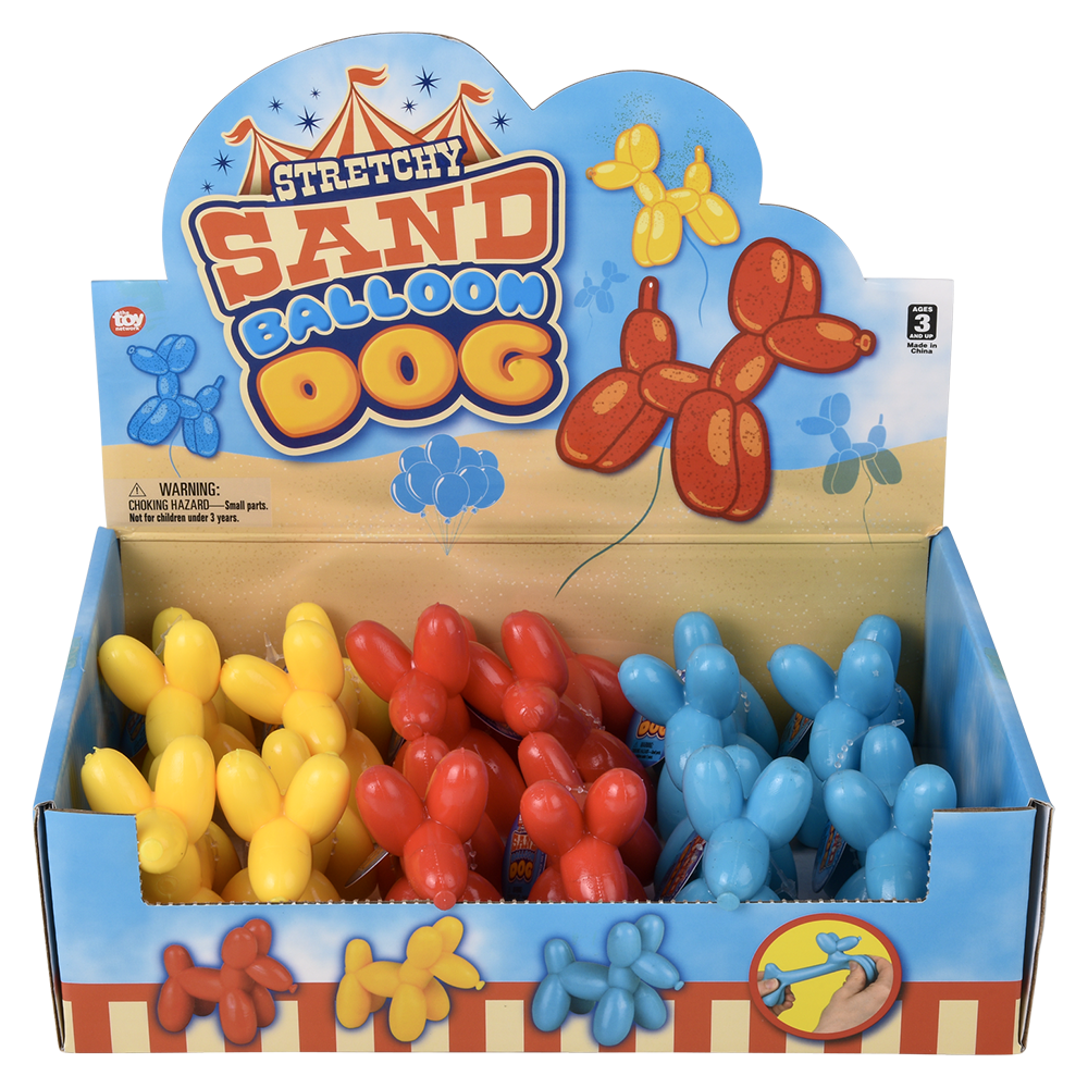3.5" STRETCHY SAND BALLOON DOG