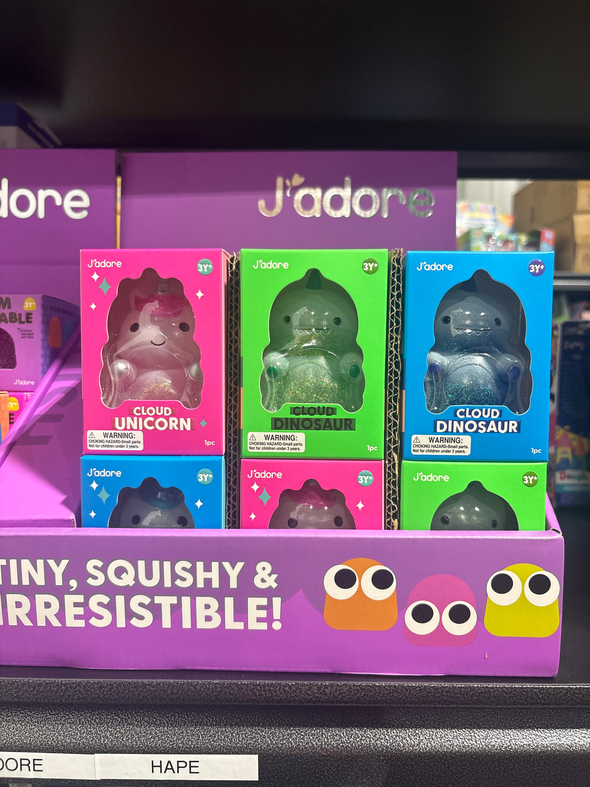 J'adore Unicorn & Dino Water Squishy
