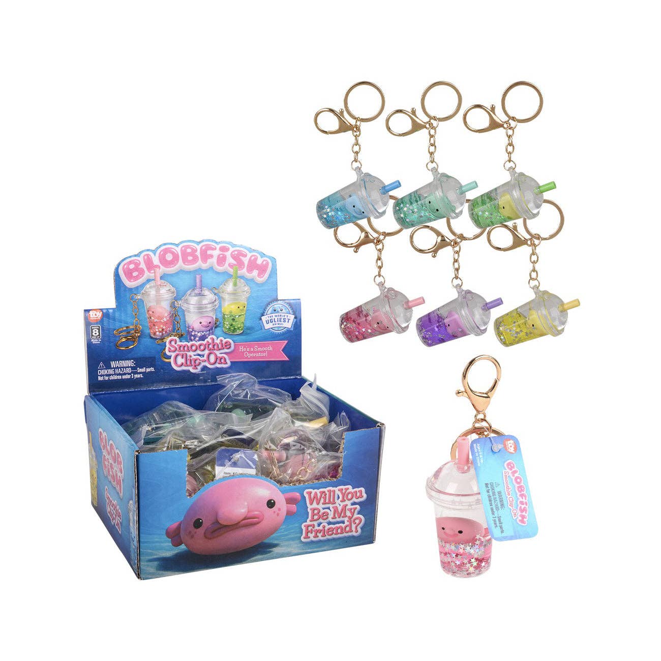 Blobfish Smoothie Keychain