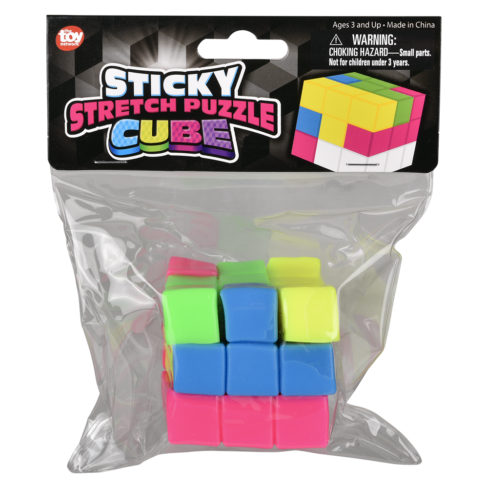 2.5" STICKY STRETCH PUZZLE CUBE