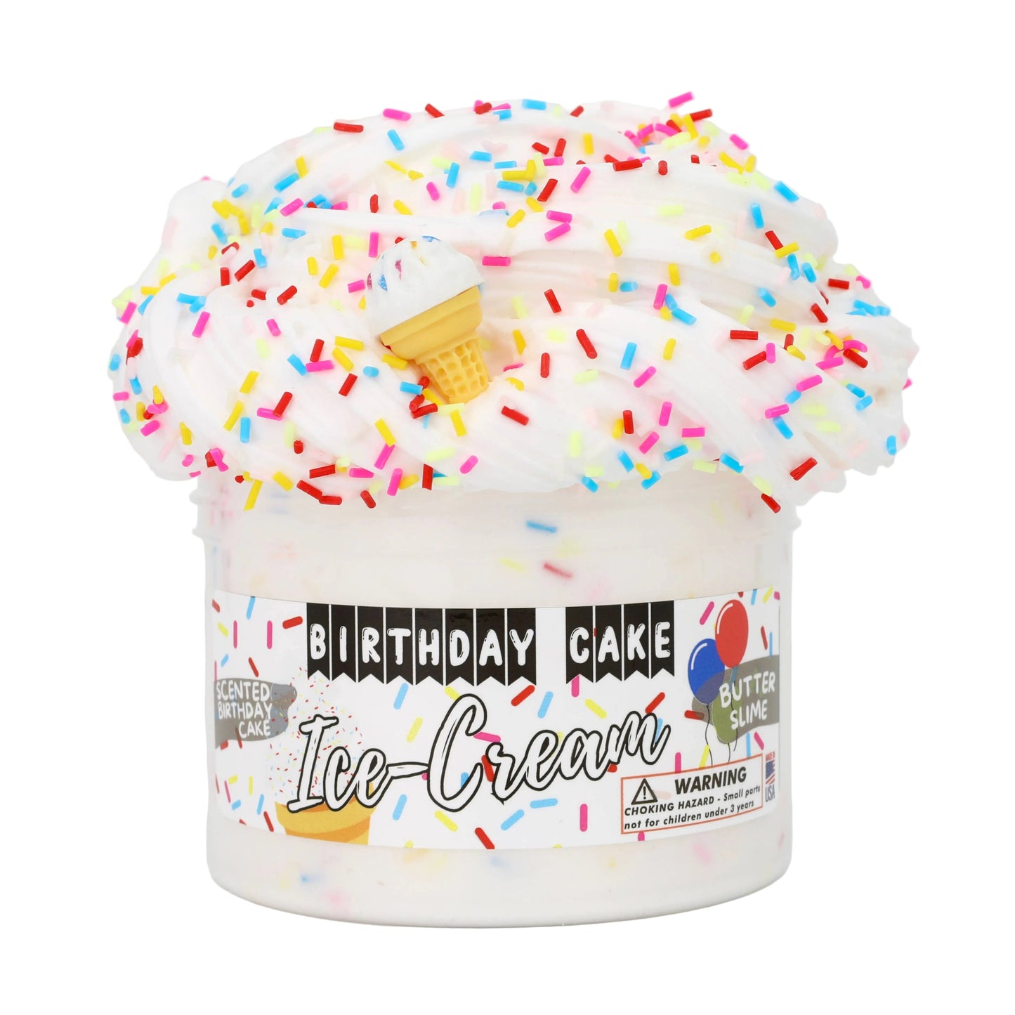 Birthday Cake Ice Cream - Butter Textured Slime