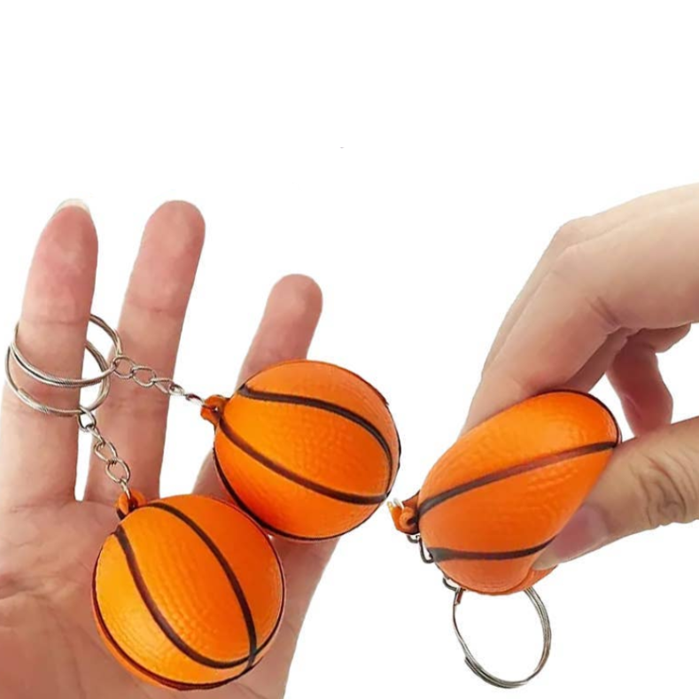 Sports Ball Squishy PU Keychain
