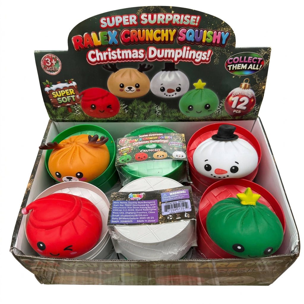 Crunchy Christmas Dumpling Squishy