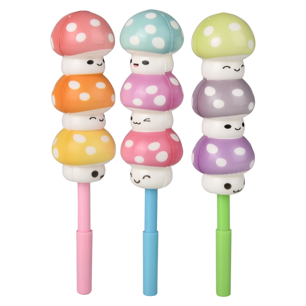 7" SQUISHY MUSHROOM PENS