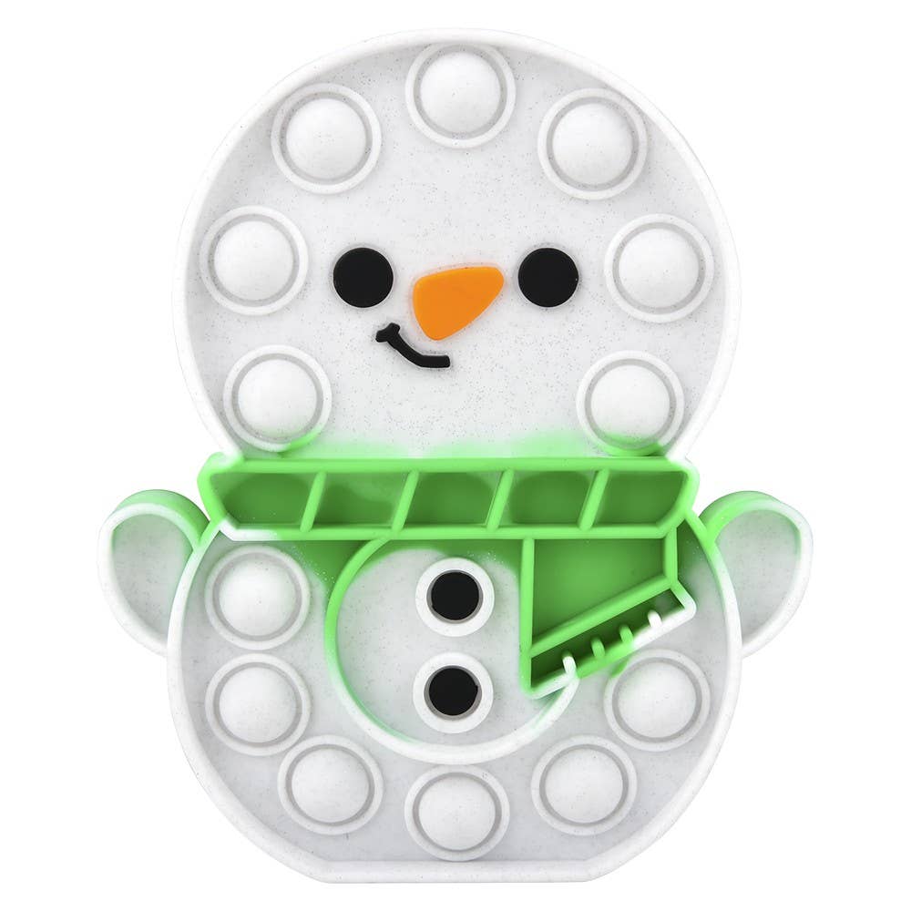 SNOWMAN BUBBLE POPPERS 6"