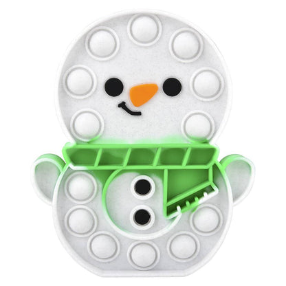 SNOWMAN BUBBLE POPPERS 6"