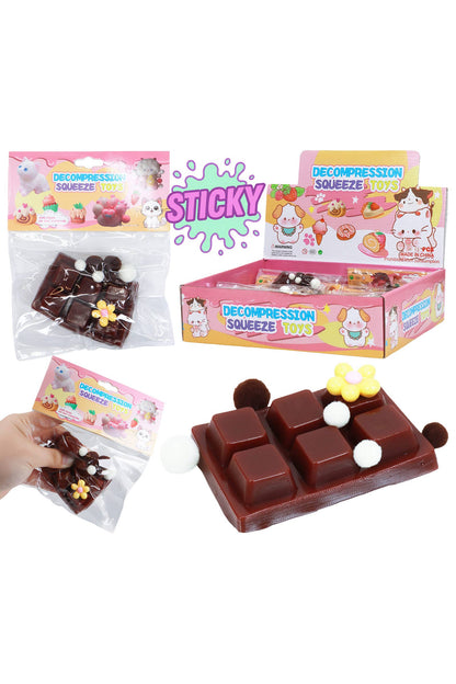 Chocolate Bar Sticky Mochi Squishy
