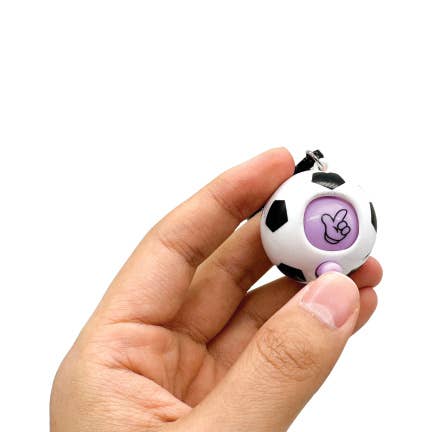 ROCK PAPER SCISSOR SOCCER BALL BACKPACK CLIP