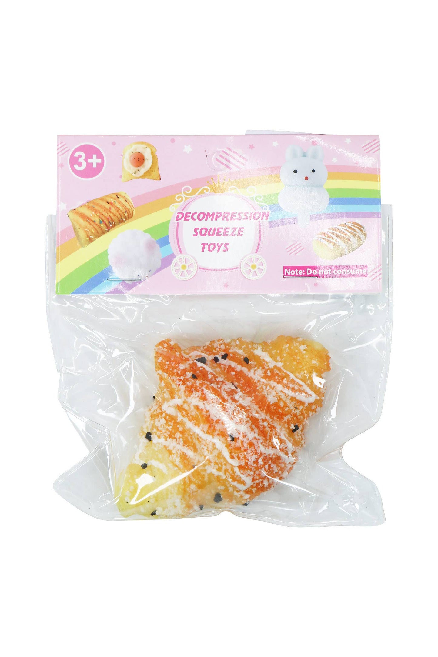 Realistic Bread Pastries Sticky Mochi Squishy