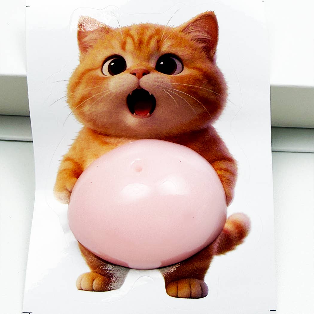 3D Squishy Belly Fidget Sticker Key Ring