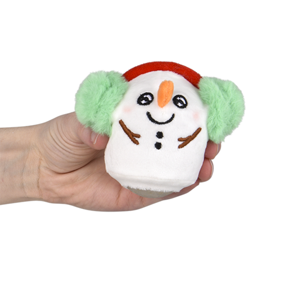 (T) 3" CHRISTMAS SQUEEZY BEAD PLUSH 12CT