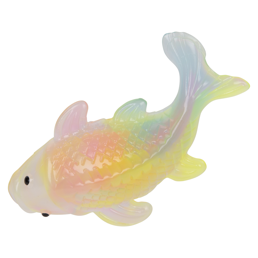 (T) 4.5" STICKY RAINBOW KOI FISH 12CT