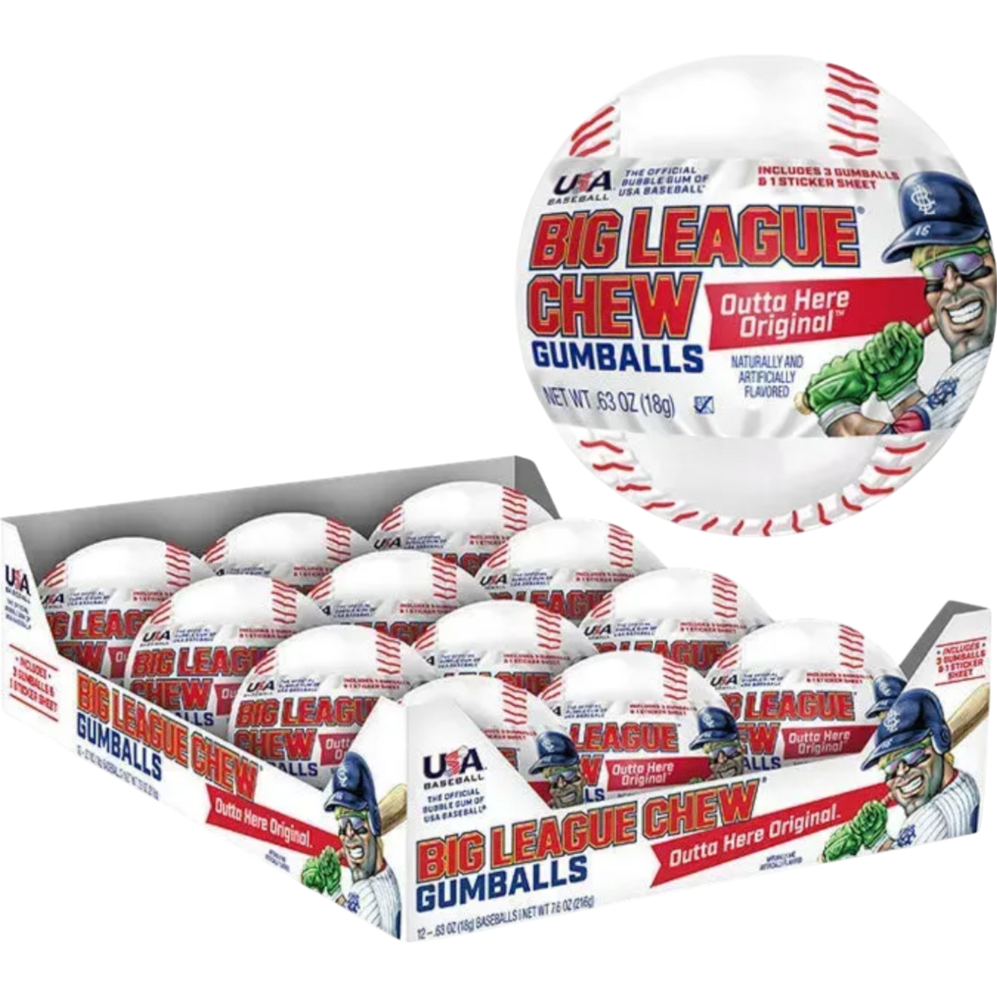 Big League Chew Baseball Gumballs