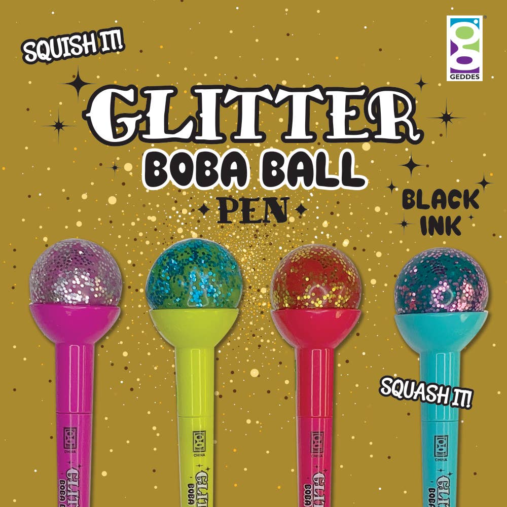 Glitter Boba Pen 12/display