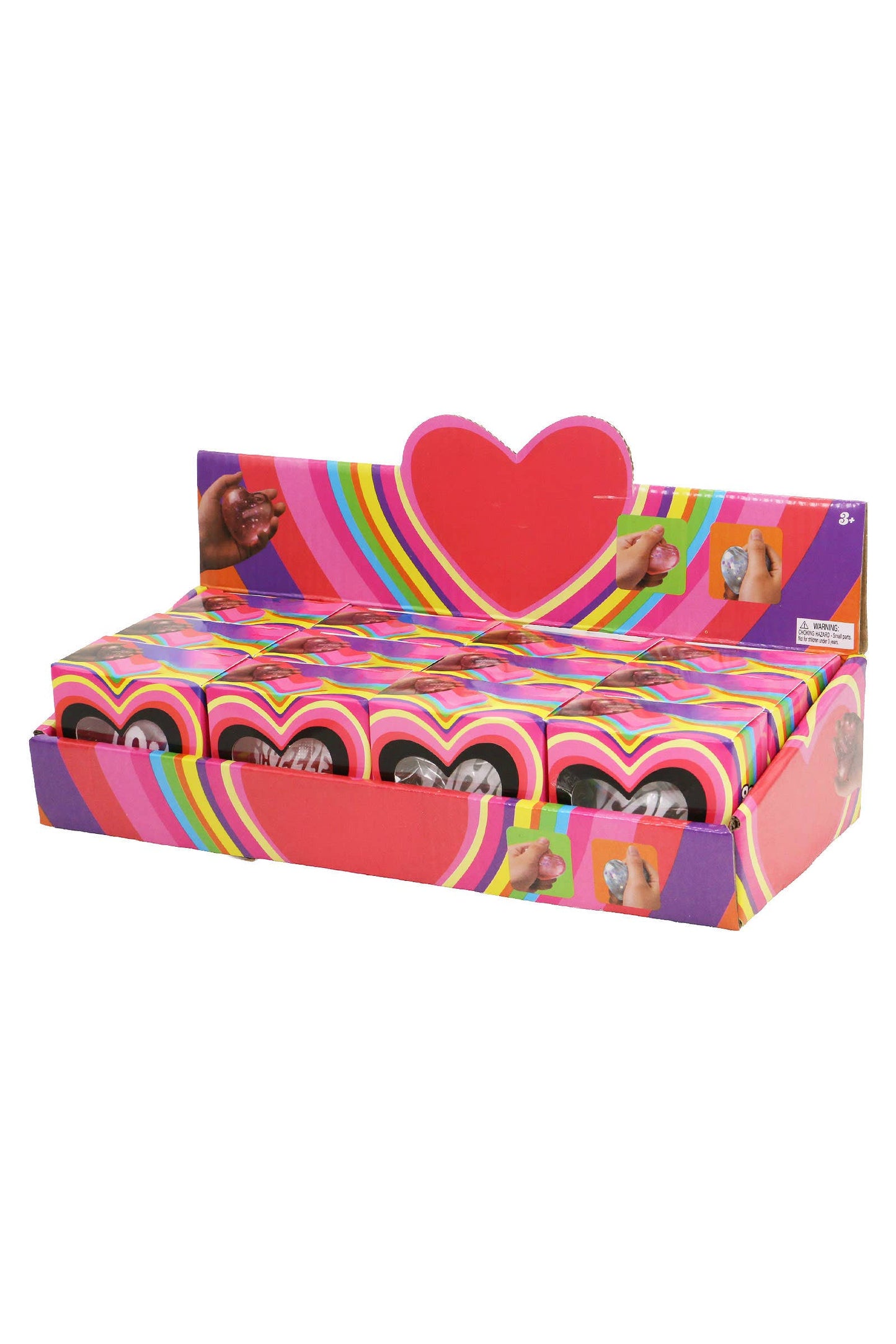 Mini Positive Message Heart Maltose Putty Filled Squishy Toy