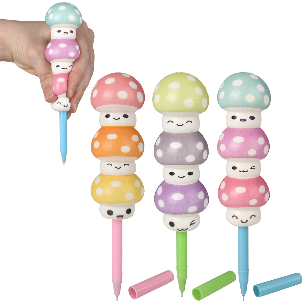 (T) 7" SQUISH MUSHROOM PENS