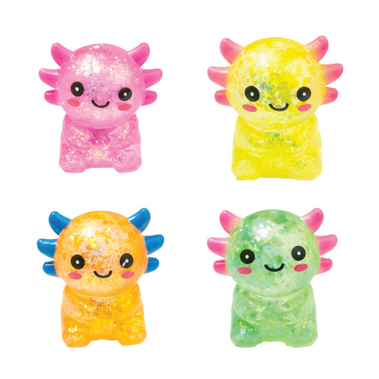 GLITTER AXOLOTL SQUISHY TOY