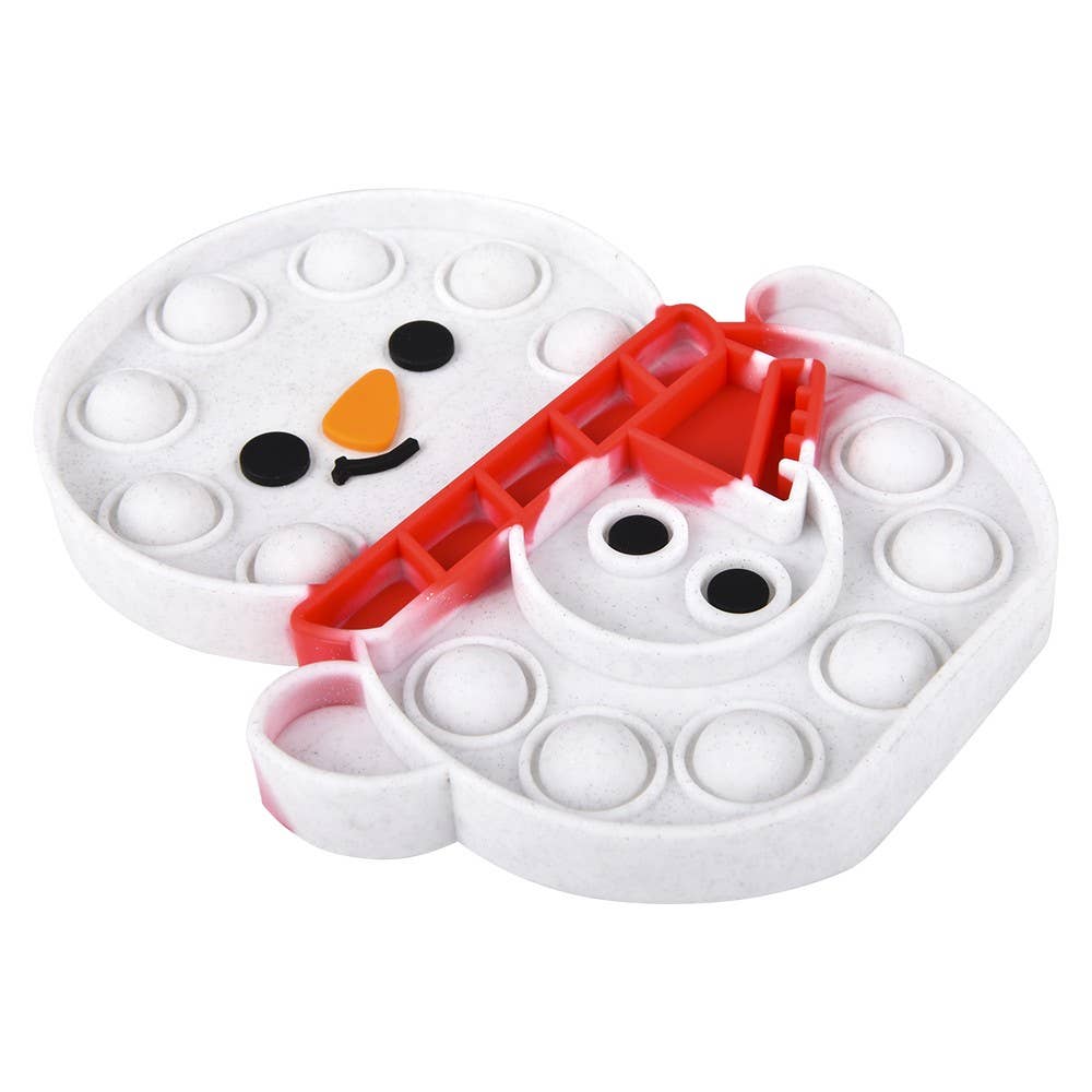 SNOWMAN BUBBLE POPPERS 6"
