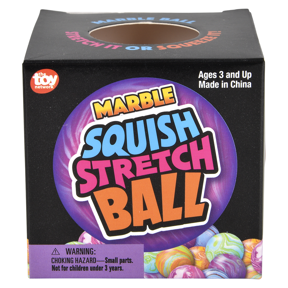 2.33" SQUISH AND STRETCH MARBLEIZED YUMMY BALL