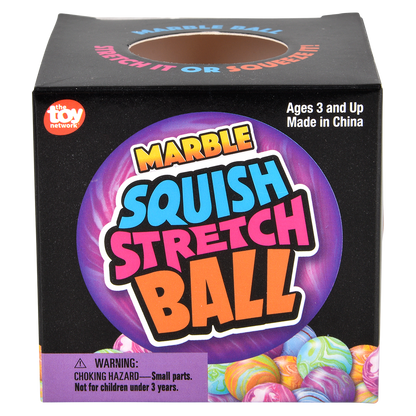 2.33" SQUISH AND STRETCH MARBLEIZED YUMMY BALL