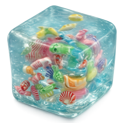 Fun Doh Squishy Charm Cube