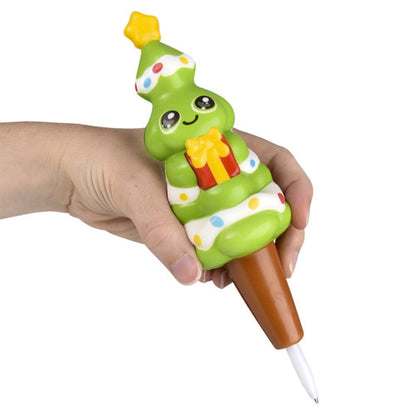 7" CHRISTMAS SQUISH PEN 12CT