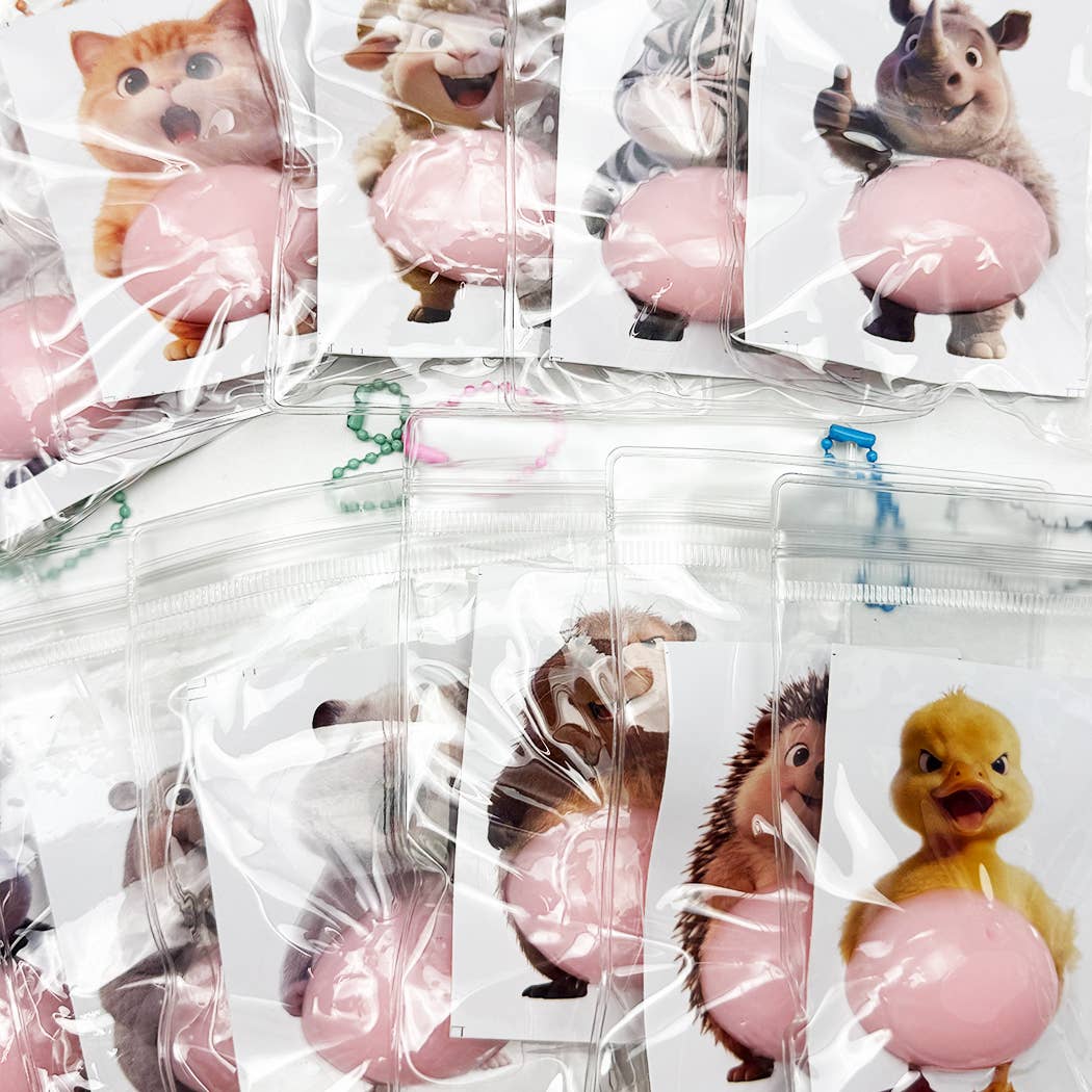 3D Squishy Belly Fidget Sticker Key Ring