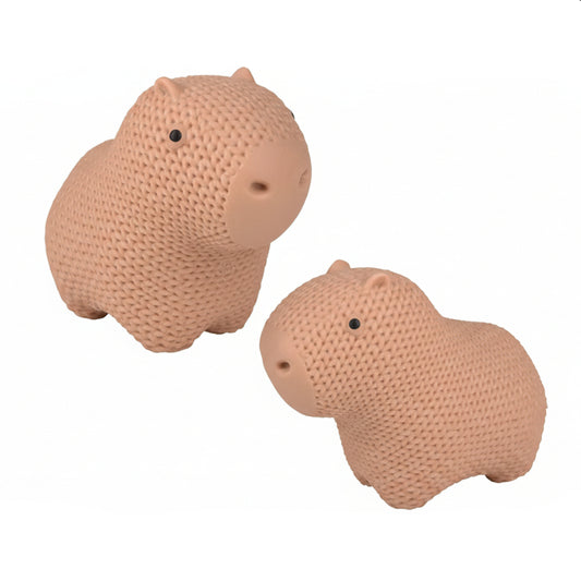 1 Marshmallow Crochet Look Capybara Squishy Toy
