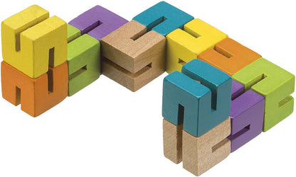 Neato! Wooden Fidget Puzzle, Colorful, Retro, Classic