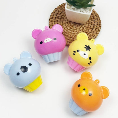 Mini Animal Cupcake Squishy Toy
