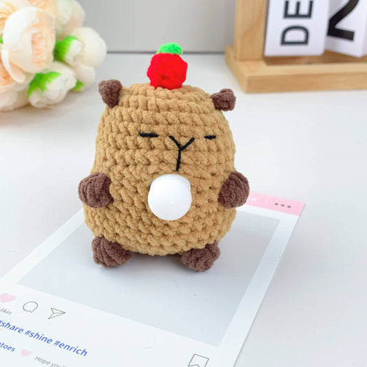 Capybara Handmade Crochet Bubble Blowing Toy