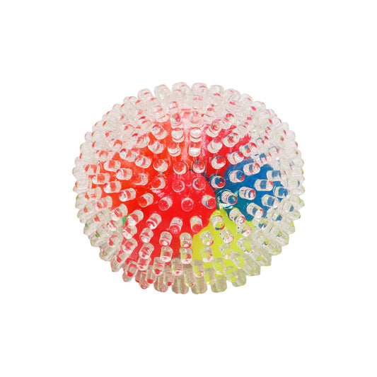 Clear Spiky Colorful Squish Ball Toy - 12 pcs