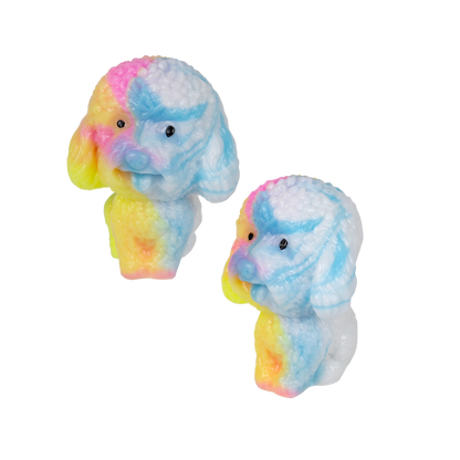 2.75" STICKY RAINBOW POODLE