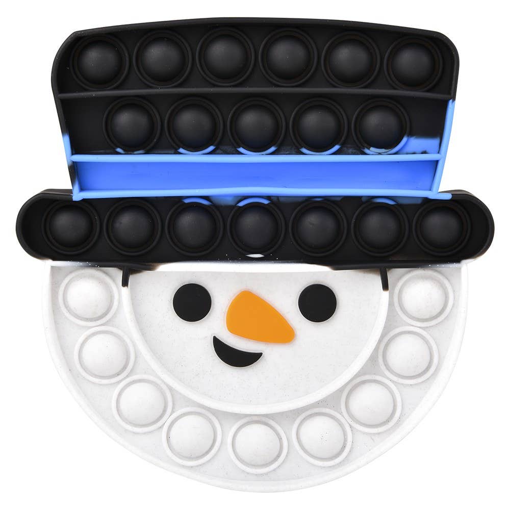 SNOWMAN TOP HAT BUBBLE POPPERS 6"