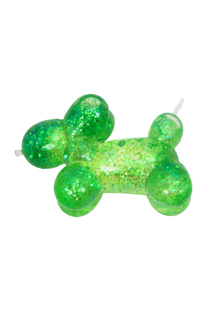 Balloon Dog Glittery Maltose Thick Putty Filled Squishy