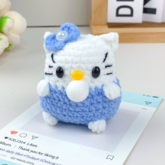 Hello Kitty Handmade Crochet Bubble Blowing Toy