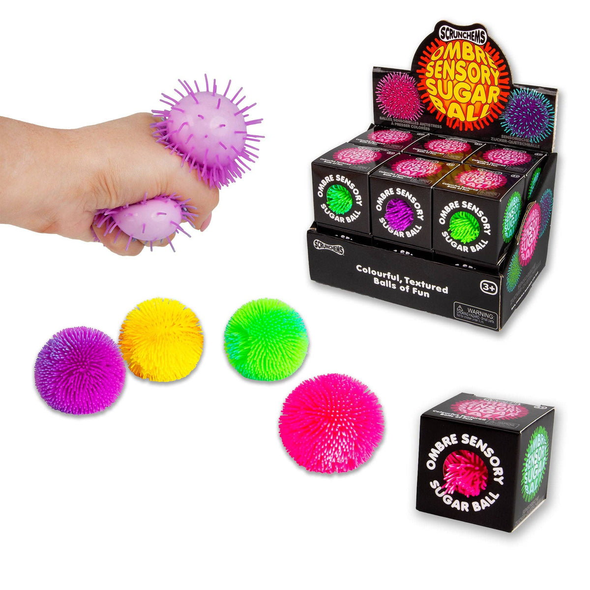 Scrunchems® Ombre Sensory Sugar Ball Squishy Fidget Toy