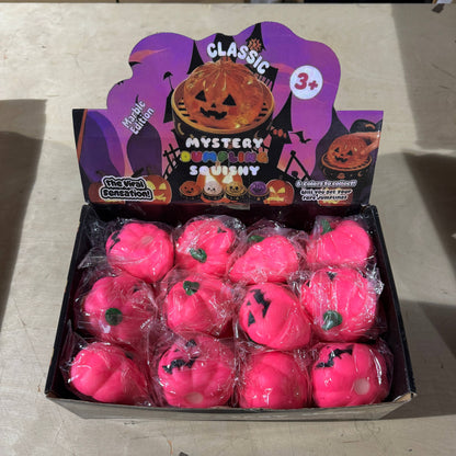 Hot Pink Squishy Halloween Pumpkin
