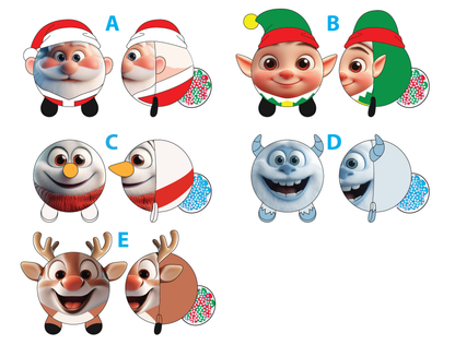 Christmas Plush Poopin Pal Toy Stocking Stuffer Assortment