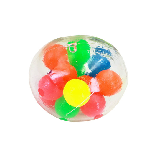 Clear Smooth Colorful Orb Ball Stress Toy