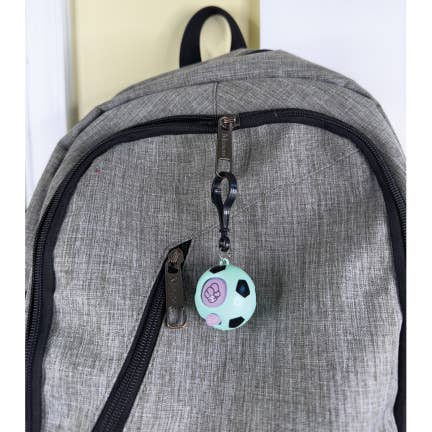 ROCK PAPER SCISSOR SOCCER BALL BACKPACK CLIP
