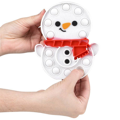 SNOWMAN BUBBLE POPPERS 6"