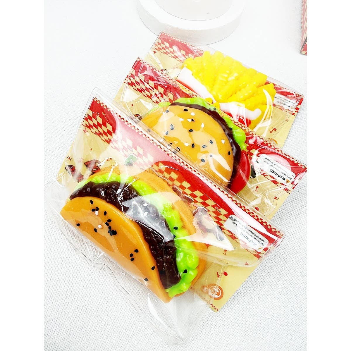 Hamburger and Fast Food Squishy Toy
