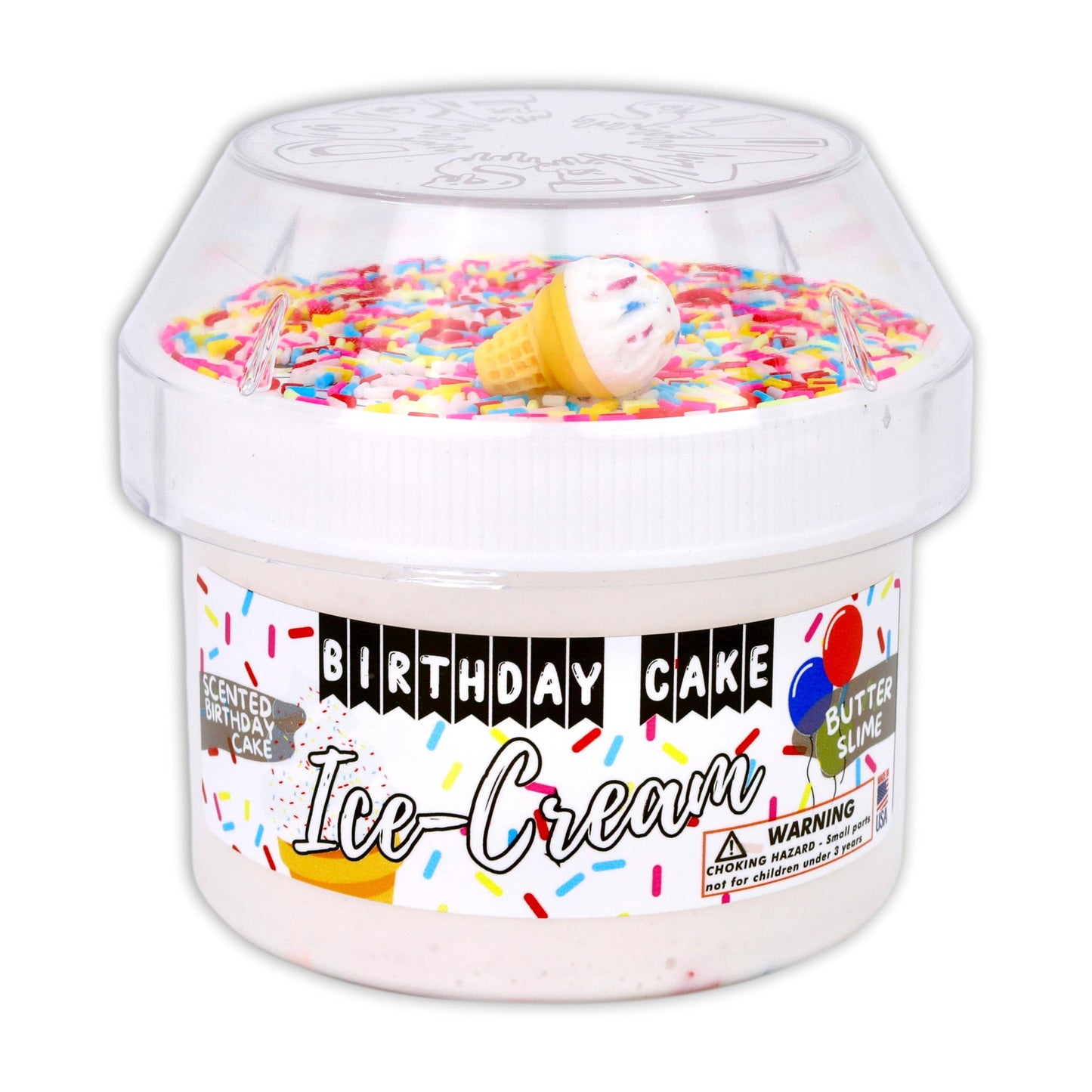 Birthday Cake Ice Cream - Butter Textured Slime