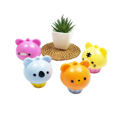 Mini Animal Cupcake Squishy Toy