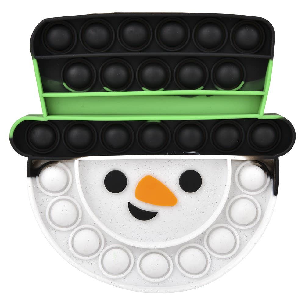 SNOWMAN TOP HAT BUBBLE POPPERS 6"