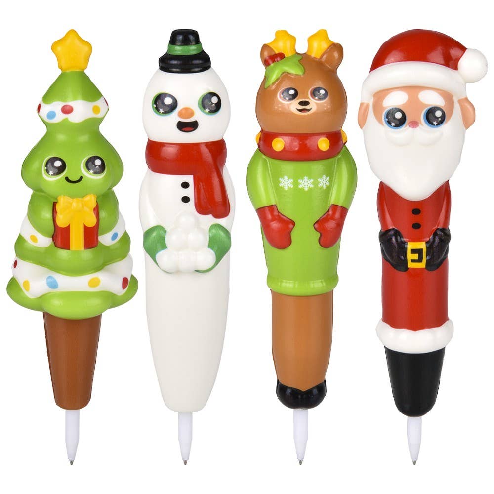 7" CHRISTMAS SQUISH PEN 12CT